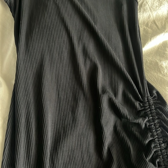 L*Space Sandpiper Ribbed Black Maxi Tank Dress Large NWOT - Picture 4 of 6